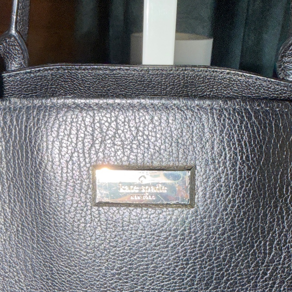 Kate Spade Black Tote with Patterned Scarf - Picture 2 of 16